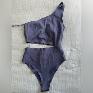 Zara Blue/Purple One Piece Bathing Suit